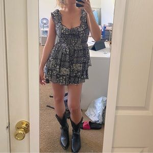 Urban outfitters black and white romper